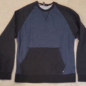 Men's Blue and Black Sweatshirt